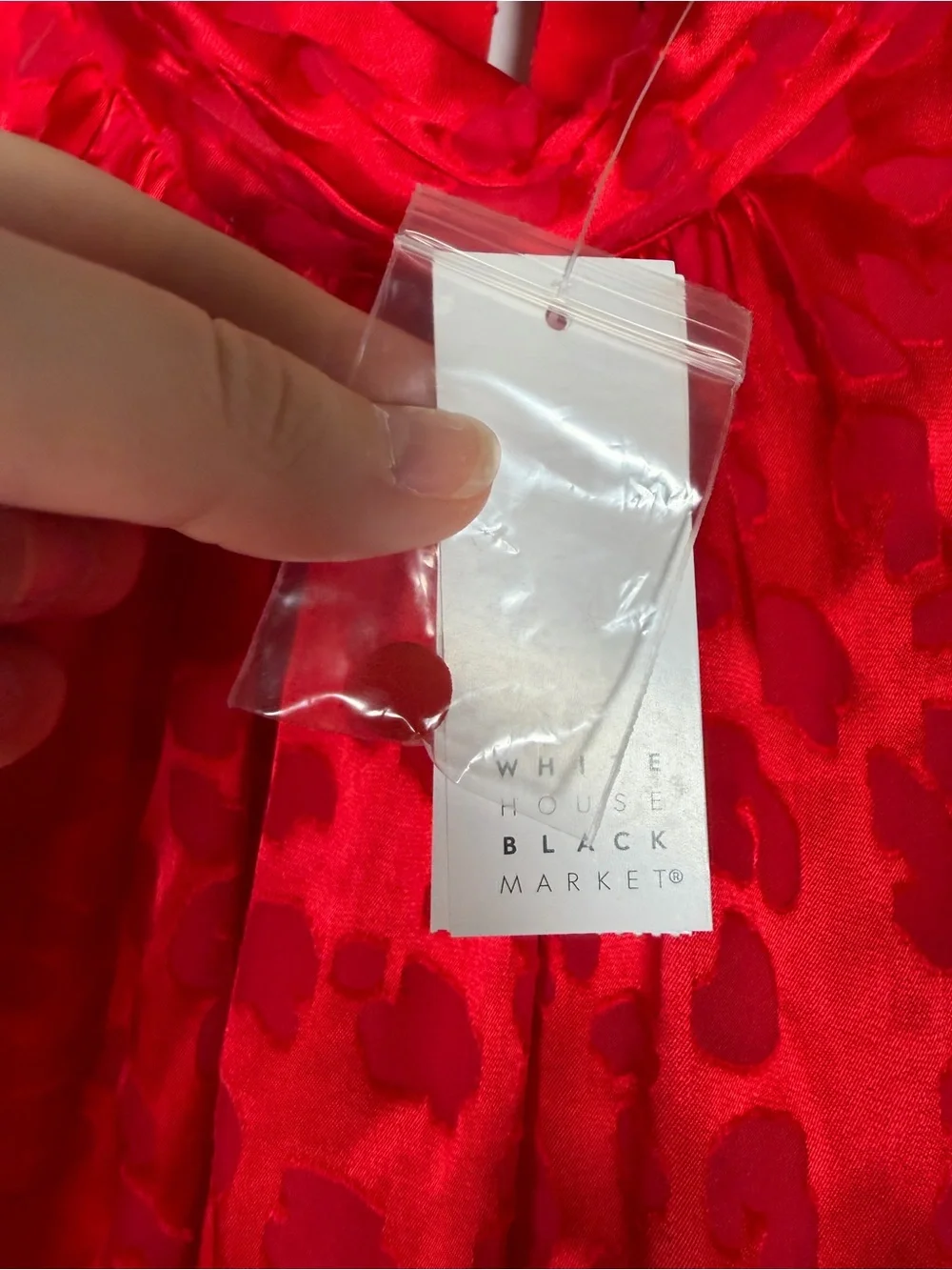 White House Black Market vivid red